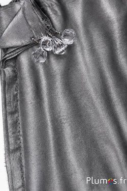 Tovaglia Organza - 140 x 140 cm - antracite